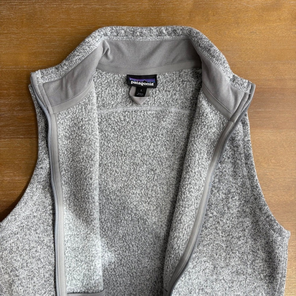 Patagonia Better Sweater Fleece Vest Womens Gray Fleece Large - Picture 3 of 7